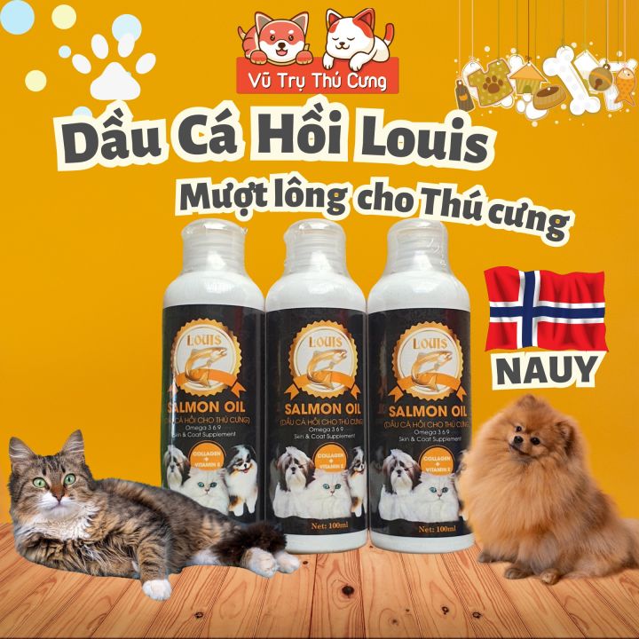 Nên bổ sung Dầu cá hồi cho thú cưng khi nào là tốt nhất?